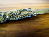 Japanese Shakudo Meiji Era Letter Opener Page Turner - Yesteryear Essentials
 - 9