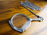 Antique Edwardian Art Deco Sterling Silver Lorgnette Opera Glasses - Yesteryear Essentials
 - 2