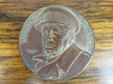 Bronze Winston Churchill Pierre Turin MCMVL Medallion