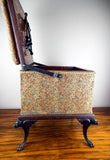 Antique Shoe Shine Stool Box with Cast Iron Griffin Legs - Yesteryear Essentials
 - 3