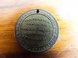 Antique Religious Old Oaken Bucket Temperance Medal