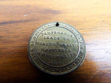 Antique Religious Old Oaken Bucket Temperance Medal