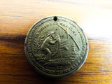 Antique Religious Old Oaken Bucket Temperance Medal