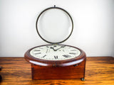 Antique English Mahogany Cased Birch & Gaydon Fusee Movement Wall Clock 153 Fenchurch Street, London 1920's