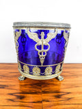 Antique Medical Apothecary Caduceus Blue Cobalt Glass Chemist Jar - Yesteryear Essentials
 - 5