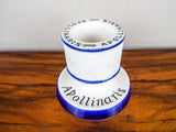 Vintage Advertising French Apollinaris Ceramic Match Holder Striker Safe Breweriana