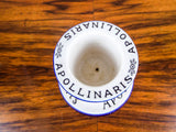 Vintage Advertising French Apollinaris Ceramic Match Holder Striker Safe Breweriana