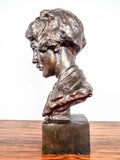 Bronze Amelia Earthart Aviator Signed Sculpture ~ Curtis