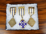 Vintage Sterling Silver Temperance Order of Rechabites IOR Medal Display