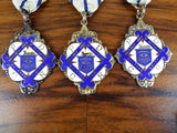 Vintage Sterling Silver Temperance Order of Rechabites IOR Medal Display