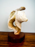 1989 Kathy Whitman Elk Woman Alabaster Sculpture (b. 1952 AZ)