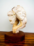 1989 Kathy Whitman Elk Woman Alabaster Sculpture (b. 1952 AZ)