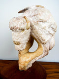 1989 Kathy Whitman Elk Woman Alabaster Sculpture (b. 1952 AZ)