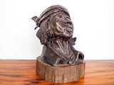 Bronze Indian Chief Sculpture ~  Hank Richter (1928- )