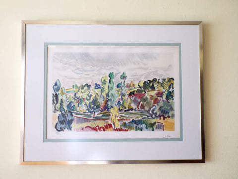 Louis Neillot Signed Print ~ "Paysage D'Allier"