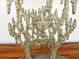 Vintage 1970s Brass Wainberg Hannuka Menorah