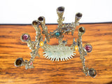 Vintage 1970s Brass Wainberg Hannuka Menorah