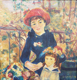 Signed Oil On Canvas Painting ~ O Langdon ~ "On The Terrace' after Renoir