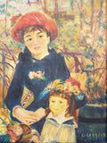 Signed Oil On Canvas Painting ~ O Langdon ~ "On The Terrace' after Renoir