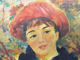 Signed Oil On Canvas Painting ~ O Langdon ~ "On The Terrace' after Renoir