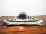 Art Nouveau Chromed Inkwell