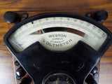 Antique Weston Direct Current Voltmeter with Wooden Case