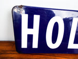 Vintage Metal & Enamel Road Sign ~ Holladay Rd, Los Angeles