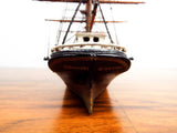 Antique 1886 Model Boston Ship New England Shadow Box Model