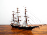 Antique 1886 Model Boston Ship New England Shadow Box Model