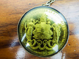 Antique IOR Temperance Aluminum Gold Pocket Fob Watch