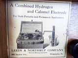 Vintage 1920s Lab Apparatus Hydrogen Calomel Electrode ~ Leeds Northup