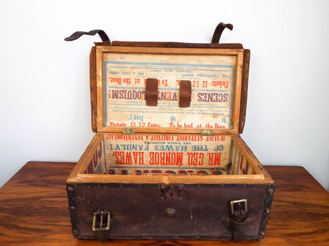 Vintage Small Steamer Trunk Storage Chest