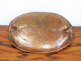 Antique Art Nouveau European Card Pin Tray Vintage Floral Design Trinket Dish