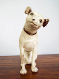 Nipper Dog Chalkware Sculpture Advertising  Statue