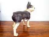 Vintage 1970s Cast Iron Boston Terrier Door Stop