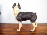 Vintage 1970s Cast Iron Boston Terrier Door Stop