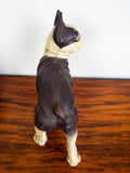 Vintage 1970s Cast Iron Boston Terrier Door Stop