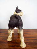 Vintage 1970s Cast Iron Boston Terrier Door Stop