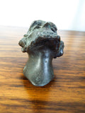 Antique Bronze Head Jewish Bearded Man Payots Sculpture Walking Cane Topper