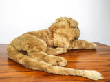 Vintage Mohair Lion w Mane Plush Stuffed Animal