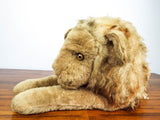 Vintage Mohair Lion w Mane Plush Stuffed Animal