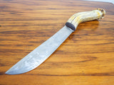 Antique 19th C Stag Horn Indian Native American Knife