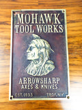 Antique Mohawk Tool Works Heavy Bronze Advertising Wall Plaque American Indian