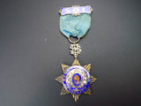 Antique Sterling Canadian Masonic SOE Medal Badge Gloucester Lodge 103 Fidelity