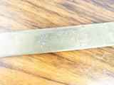 Antique Japanese Shakudo Meiji Era Kobuki Noh Mask Letter Opener Page Turner