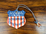 Antique 1896 Political USA Shield Illinois Governor John R Tanner Flying Squad