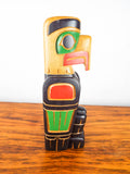 Vintage Eagle Totem Pole Sculpture by Cody Mathias