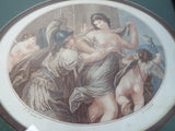 Antique Regency  Classical Print ~ Prudence and Beauty