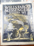 Antique Set 10 Wells Fargo Messenger Magazines WW1 Bank Memorabilia 1913 14 1915