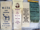 Womans Temperance WCTU Delegate Ribbons